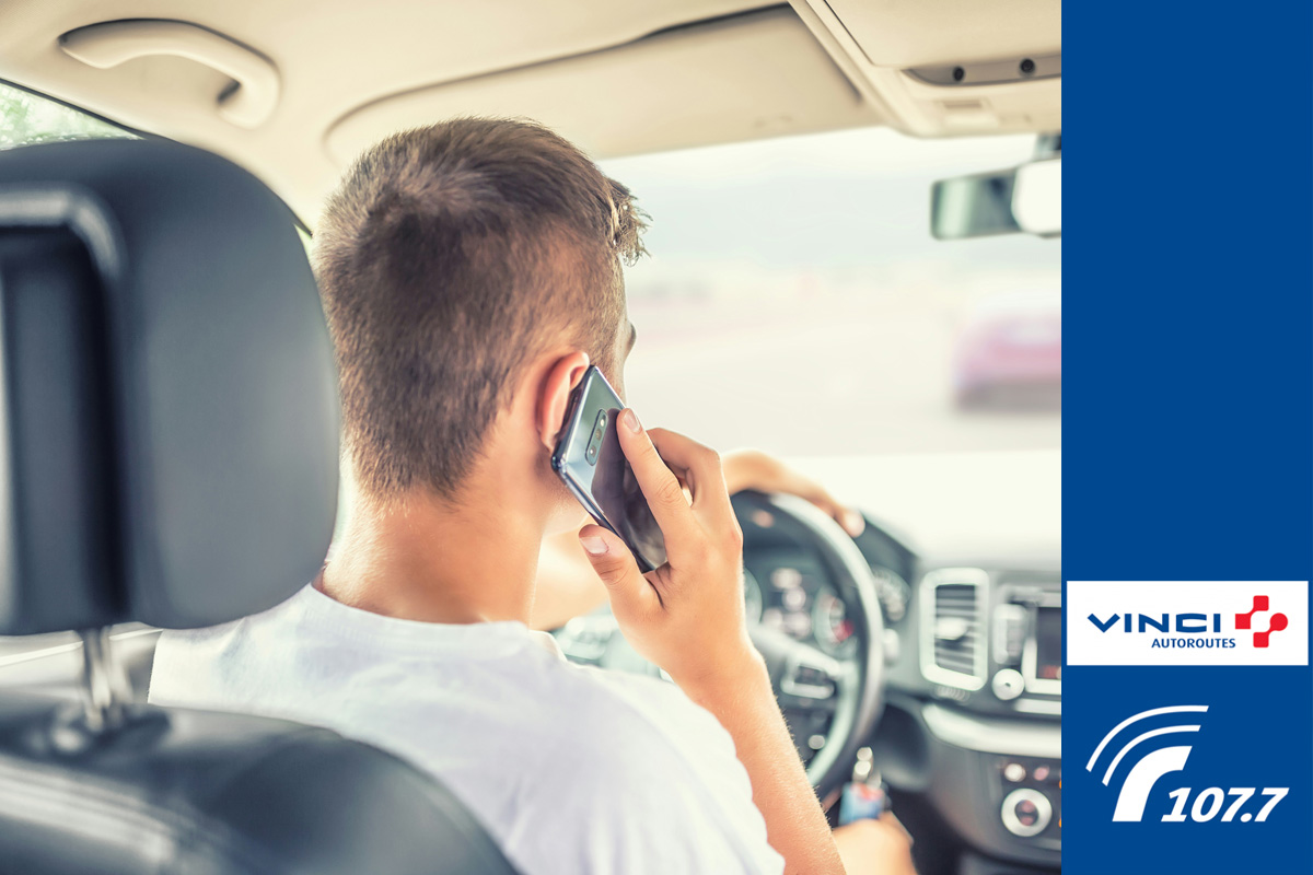 filmer avec un smartphone en conduisant elfried dupuy-chabin radio vince autoroutes